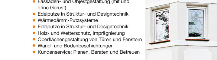 Erker mit Silikatanstrich